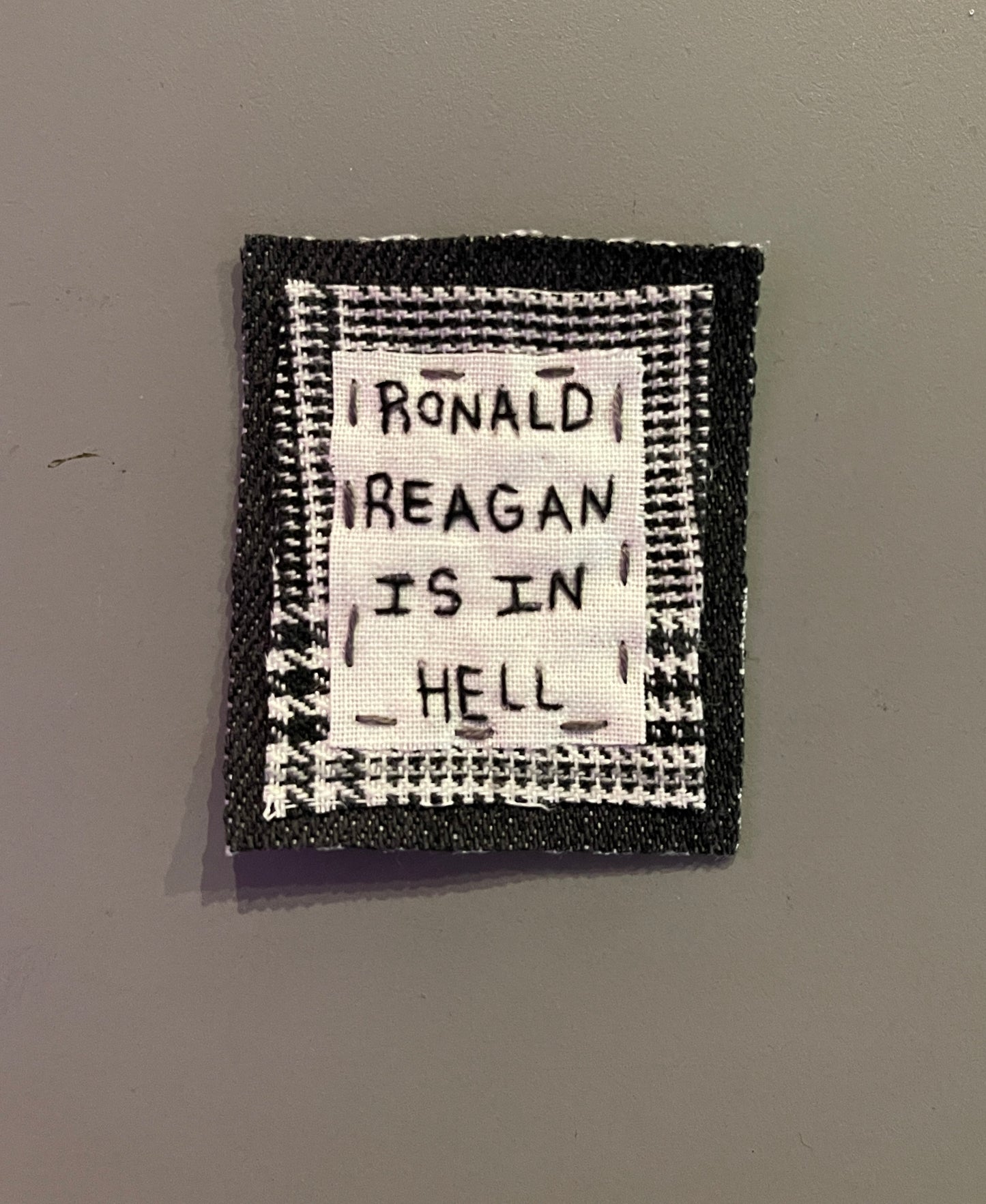 "ronald reagan is in hell" patch