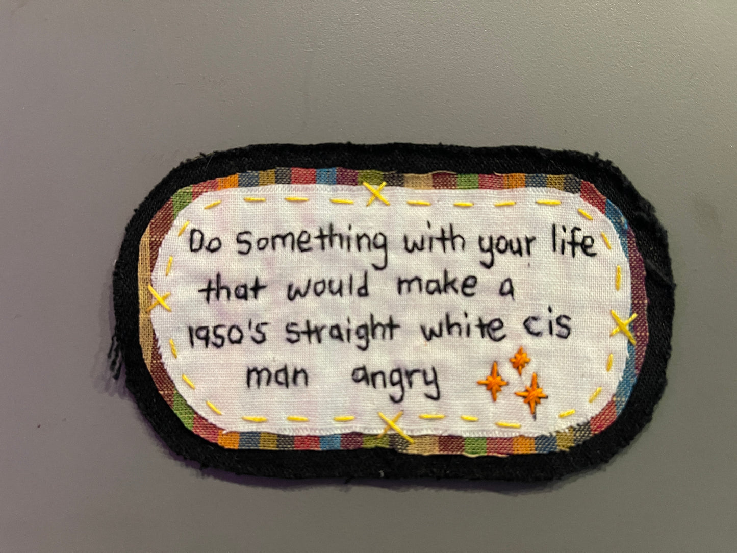 "angry cis white man" patch