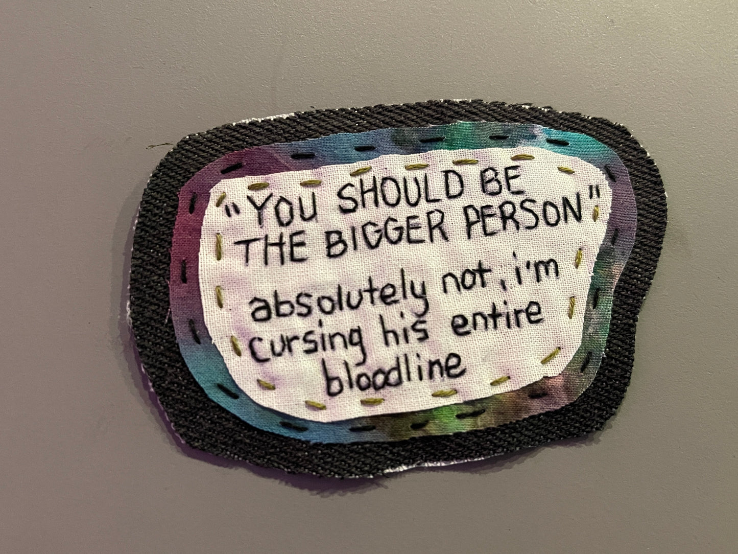 "bigger person" patch