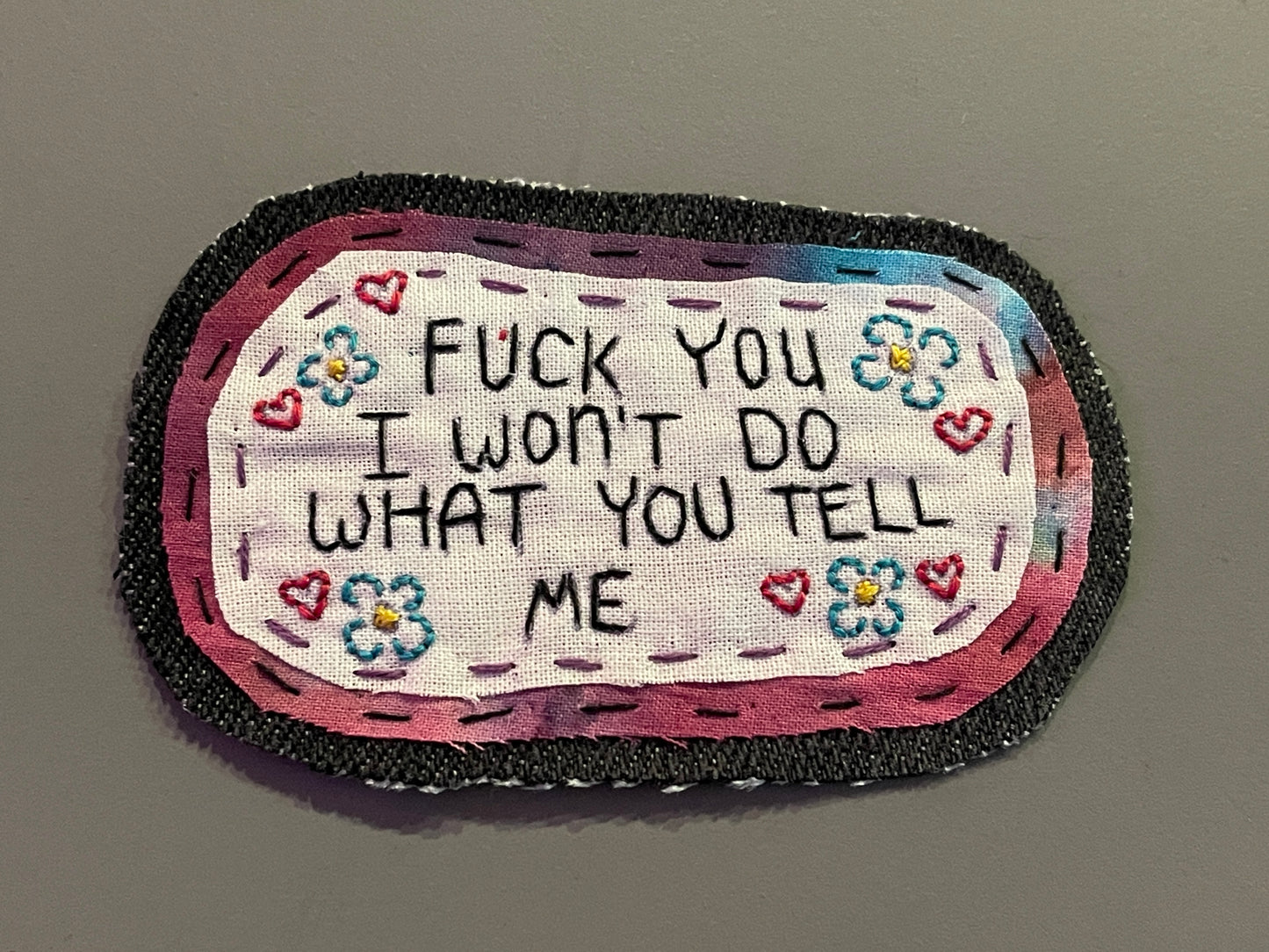 "fuck you, i won't do what you tell me"  patch