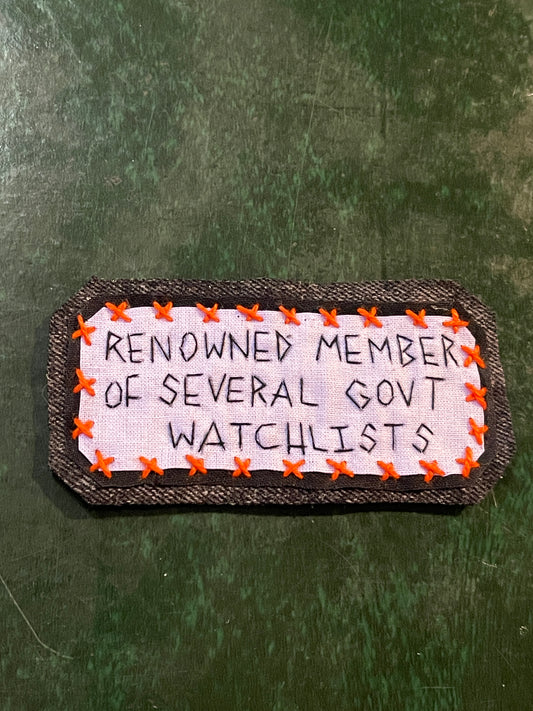 "government watchlist" patch
