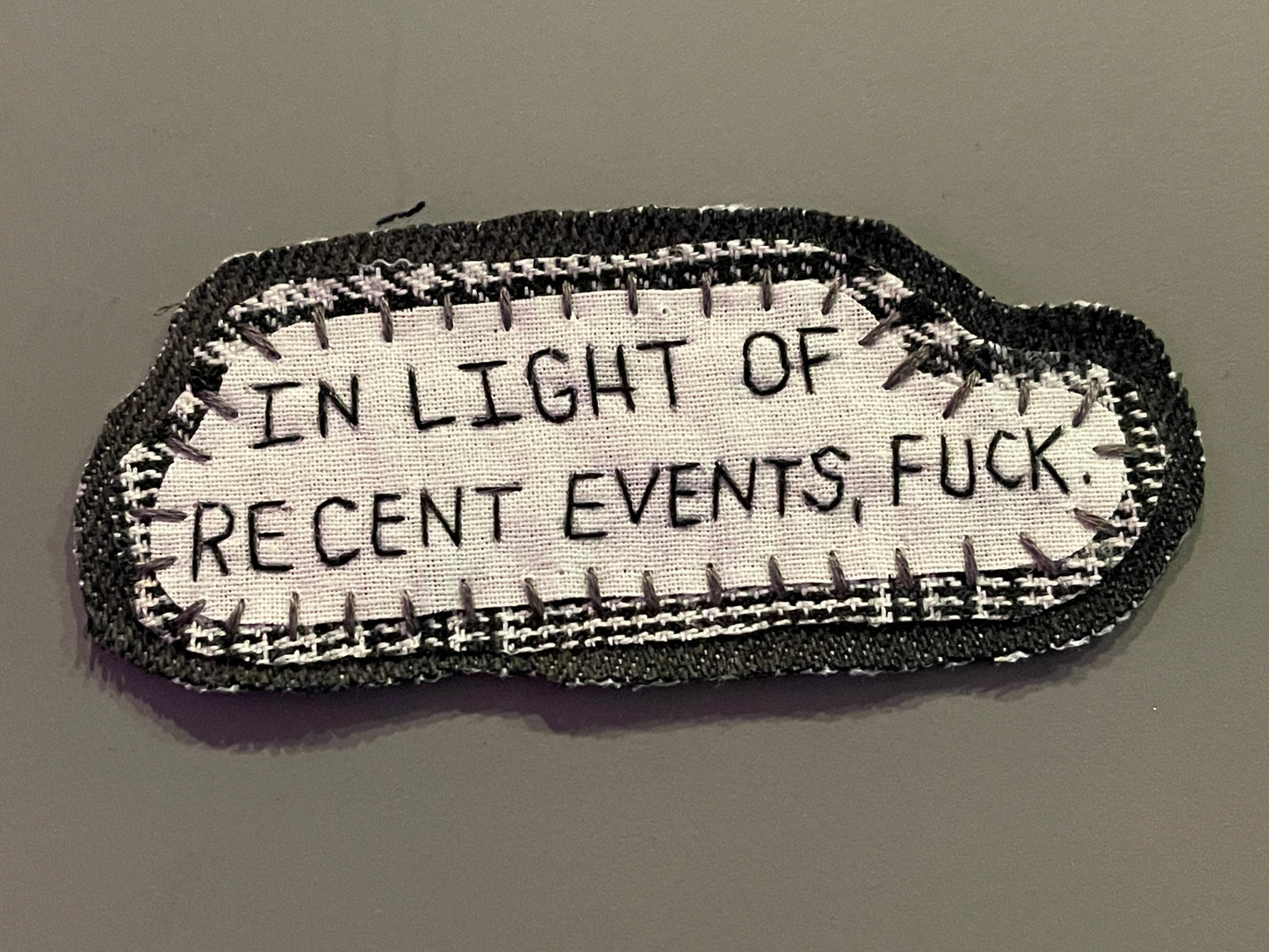 "in light of recent events" patch