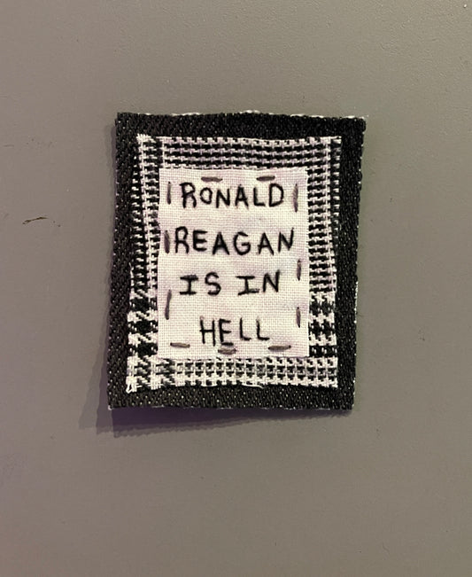 "ronald reagan is in hell" patch